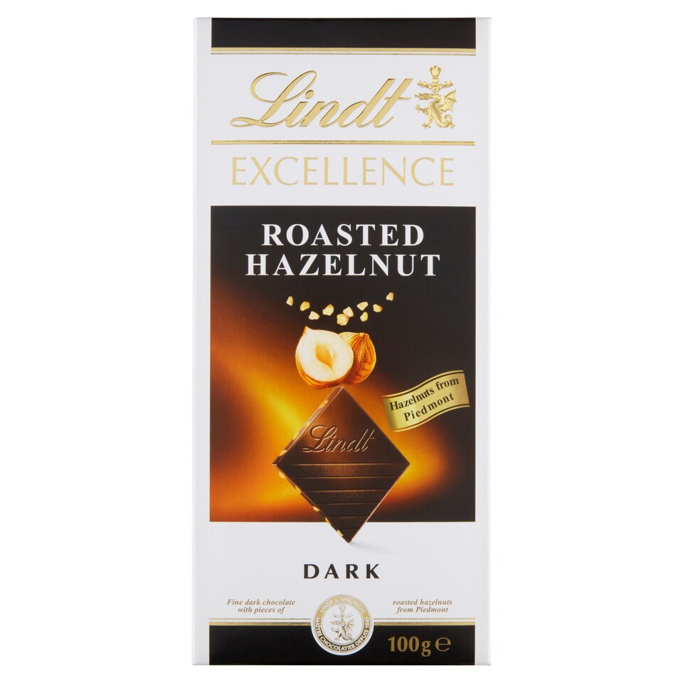 Lindt Excellence Dark Chocolate Roasted Hazelnut 100 g