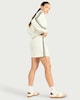 image 1 of F&F Active AFTERCLASS Side Stripe Shorts in Cream