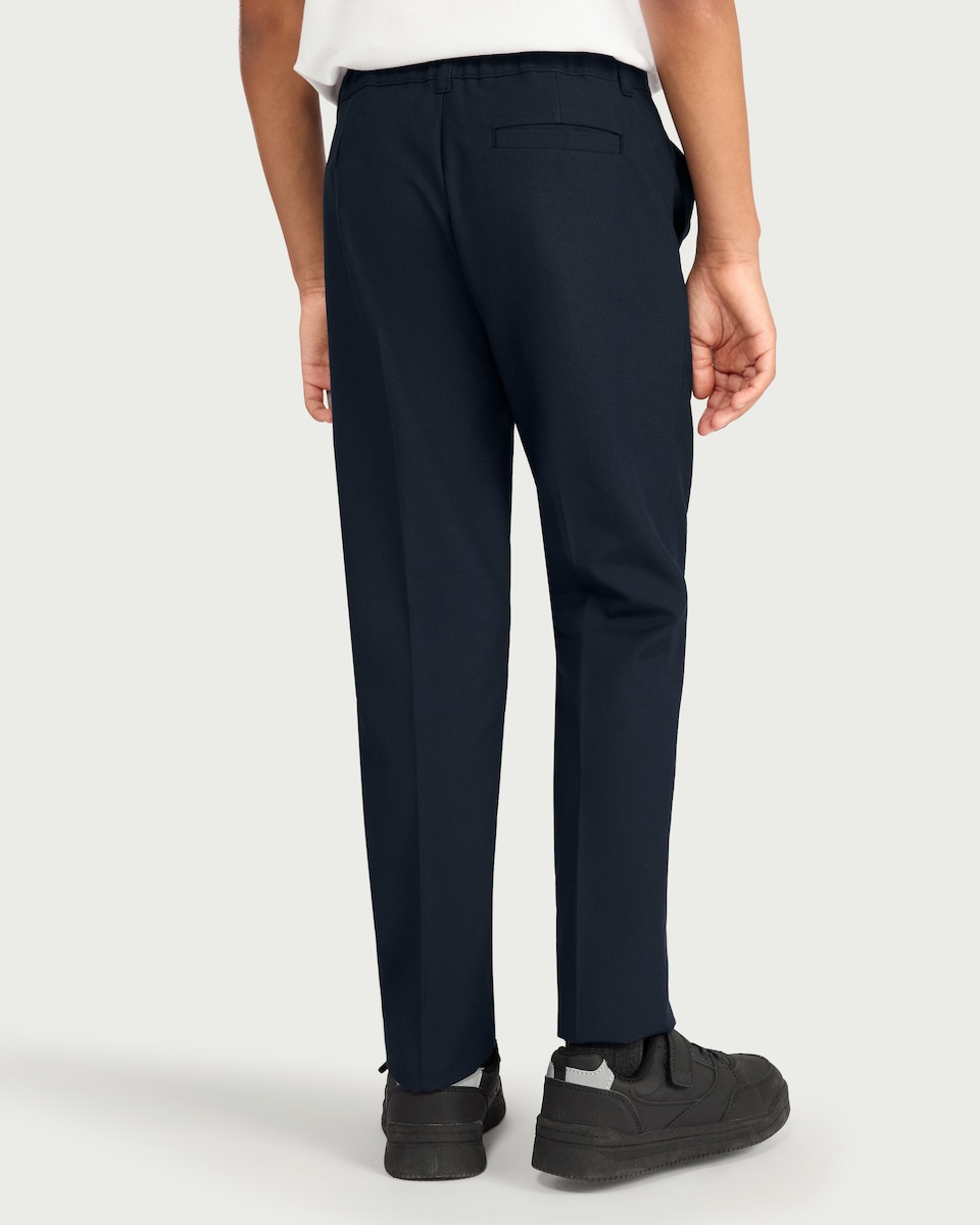image 1 of F&F School Boys 2-Pack Slim Fit Trousers in Navy