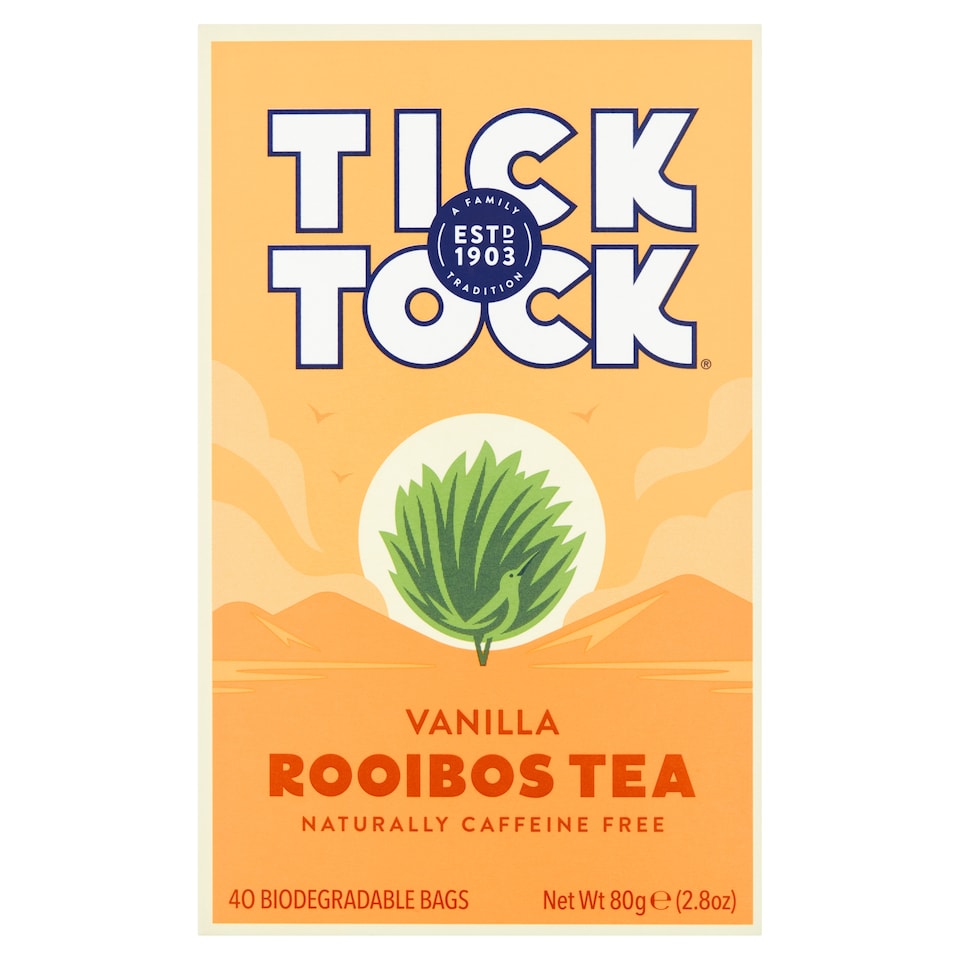 Tick Tock Rooibos Tea Vanilla 40'S 80G