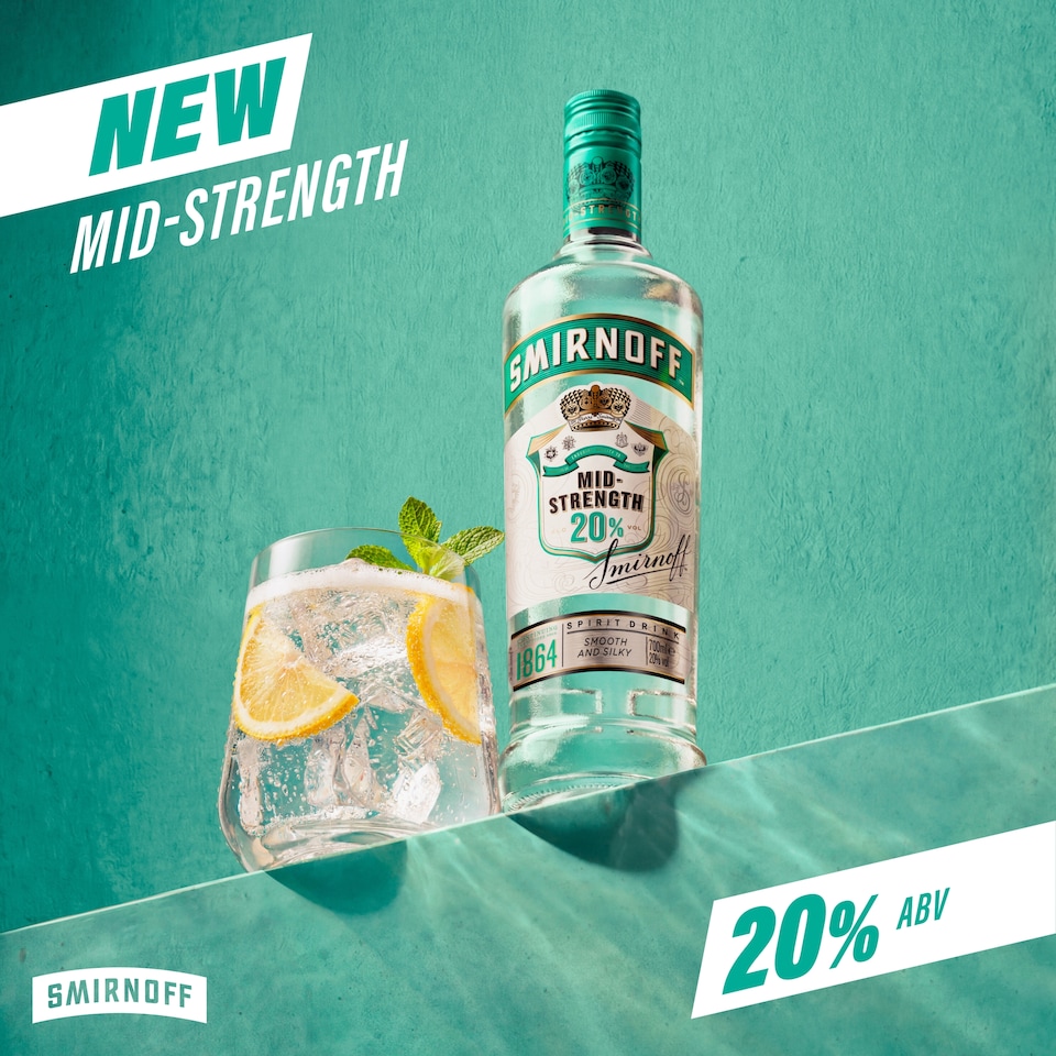 image 1 of Smirnoff Mid Strength Spirit Drink 70cl