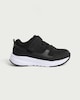 image 1 of F&F School Mesh Panel Strap Fastening Trainers in Black