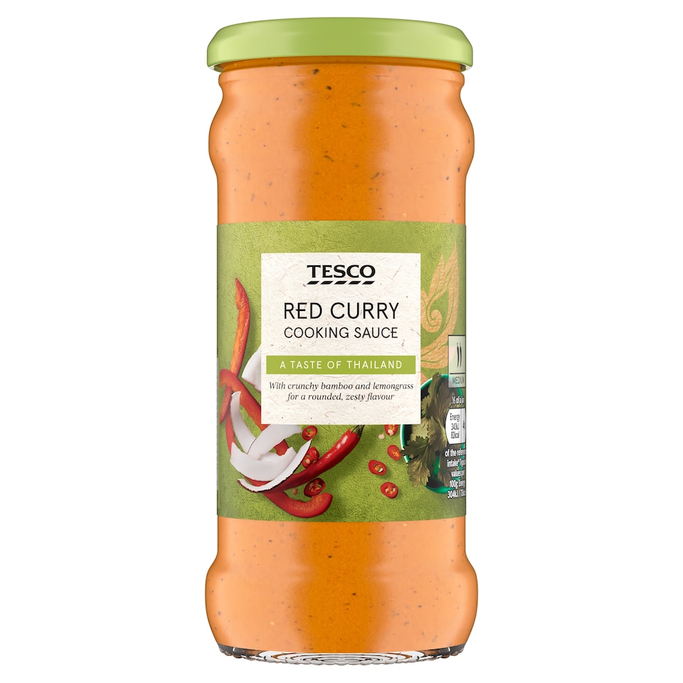 Tesco Red Thai Curry Cooking Sauce 340G