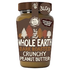 Whole Earth Dark Roasted Crunchy Peanut Butter 340g