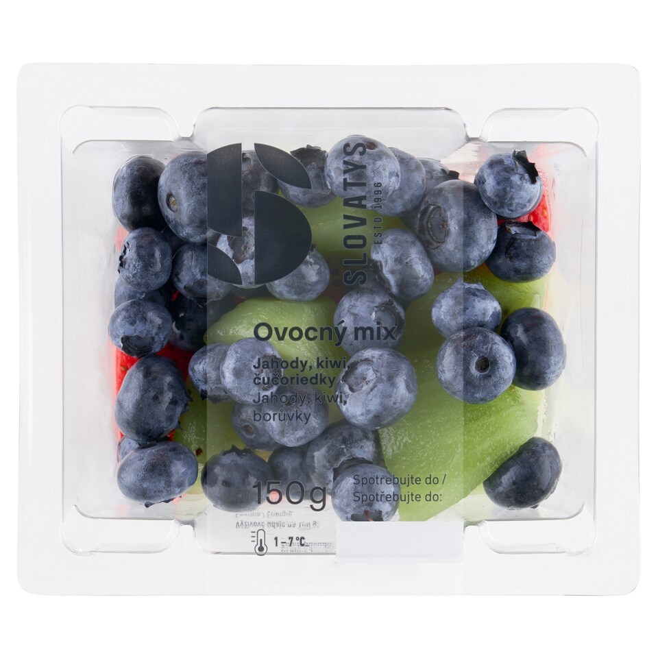 Slovatys Ovocný mix jahody, kiwi, borůvky 150g