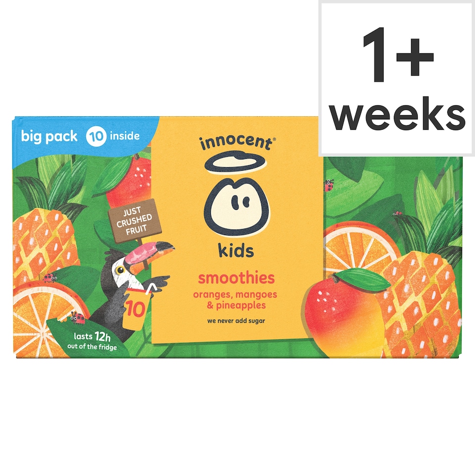 image 1 of innocent Kids Orange, Mango & Pineapple Smoothies 10x150ml