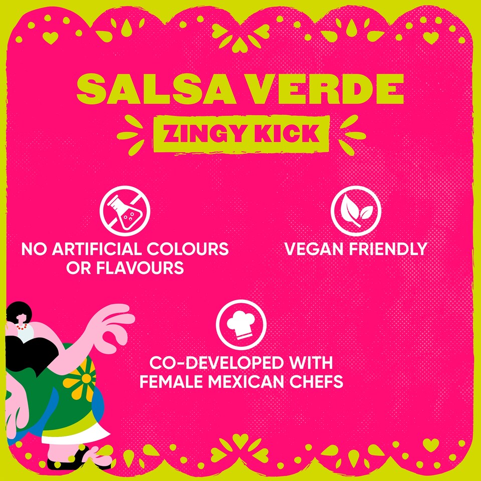 image 1 of Las Chicas Salsa Verde Mexican Dip Zingy Kick 190G