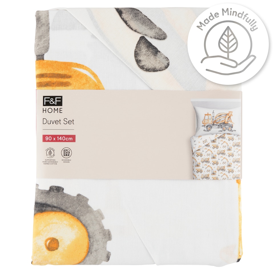 image 1 of F&F Home Construction Work Duvet Set 90 x 140 cm