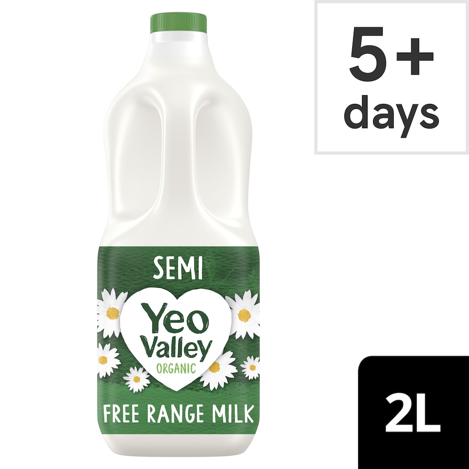 image 1 of Yeo Valley Organic Semi-Skimmed Fresh Milk 2L