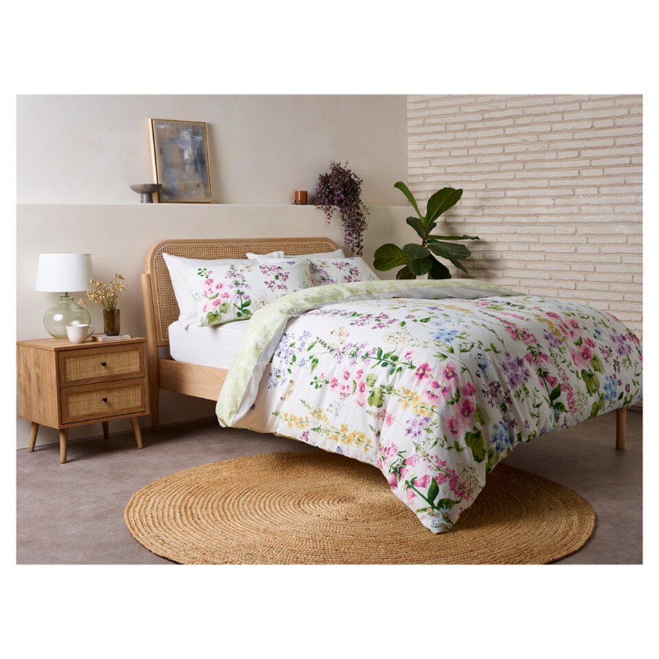 F&F Home Floral Butterfly Duvet Set Super King