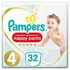 Pampers Active Fit Pants Size 4 Essential Pack 32 Nappies