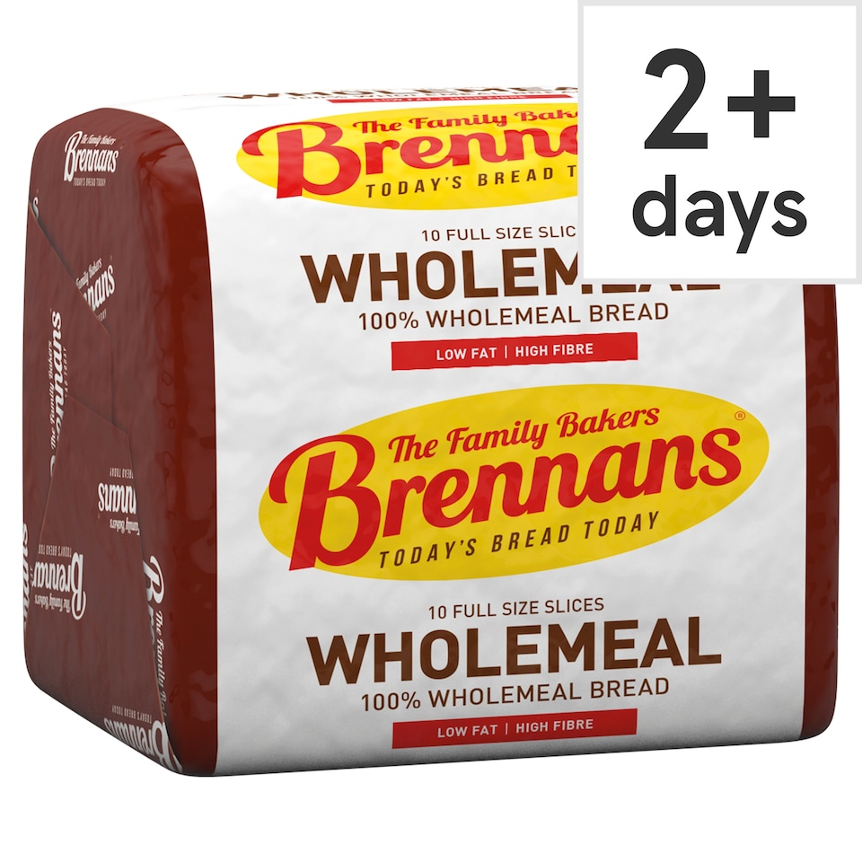 Brennans Wholemeal Half Pan Bread 400g