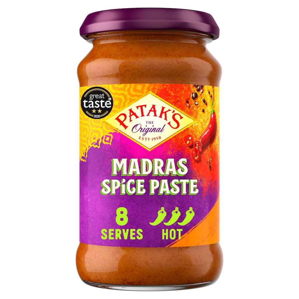 image 1 of Patak's Madras Spice Paste Hot 283g