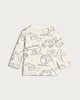image 2 of F&F Baby 3-Pack Pure Cotton Transport Print Tops in Grey