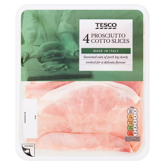 Tesco Prosciutto Cotto 120G Tesco Groceries