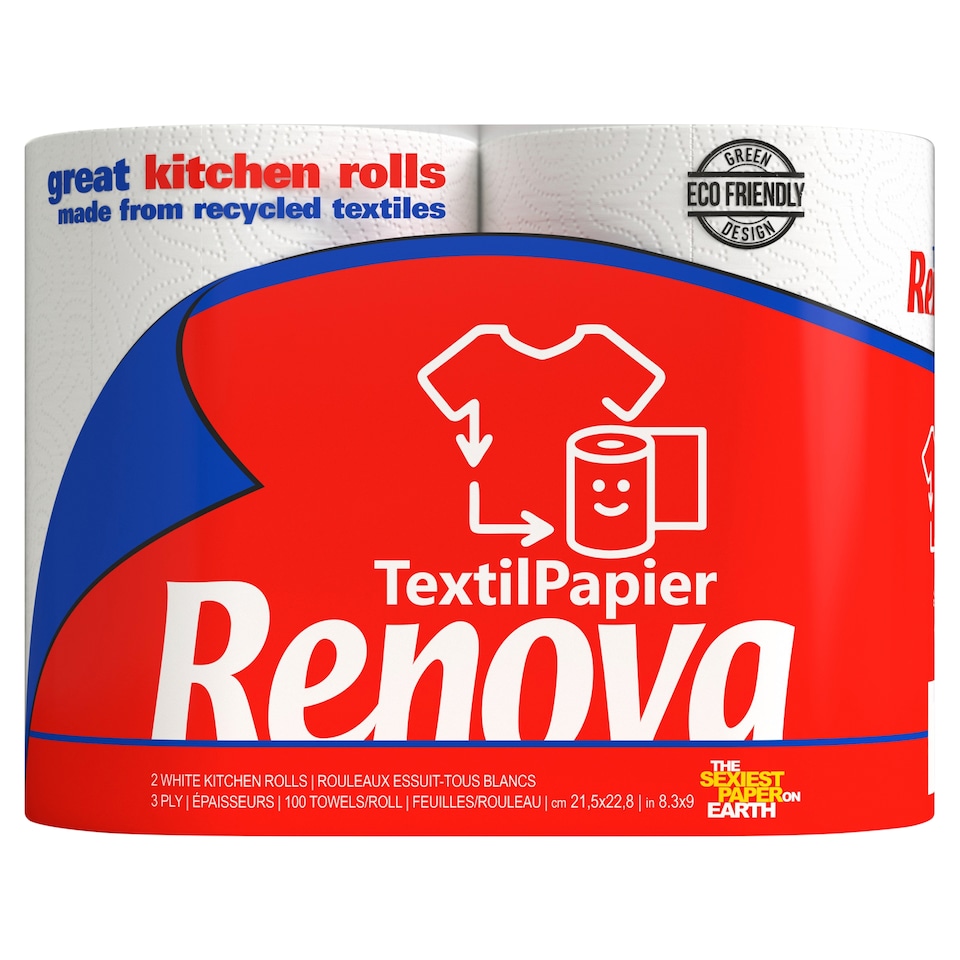 Renova Textil Papier Paper Towel 2 Rolls 100 Sheets