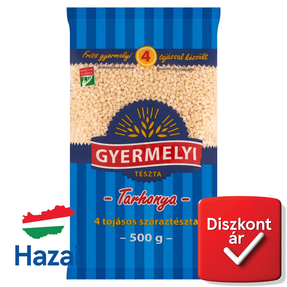 Gyermelyi tarhonya 4 tojásos száraztészta 500 g