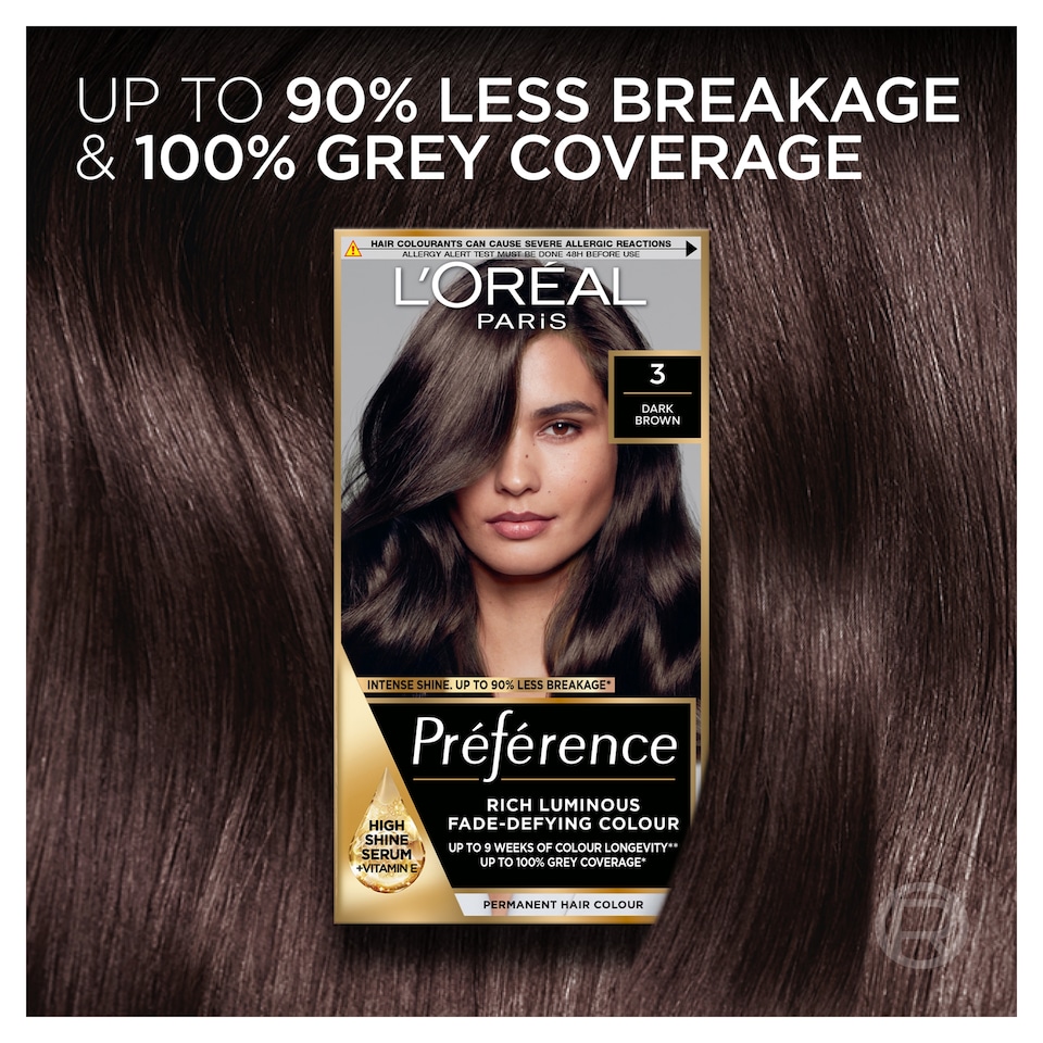 image 1 of L'Oreal Paris Preference 3 Brasilia Dark Brown Permanent Hair Dye