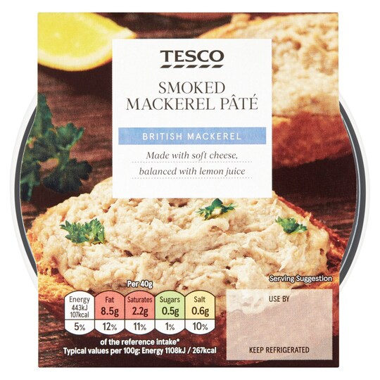 Tesco Smoked Mackerel Pate 100G Tesco Groceries