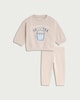 image 1 of F&F Baby 2-Piece Cotton Rich Sweatshirt and Leggings Set in Multi