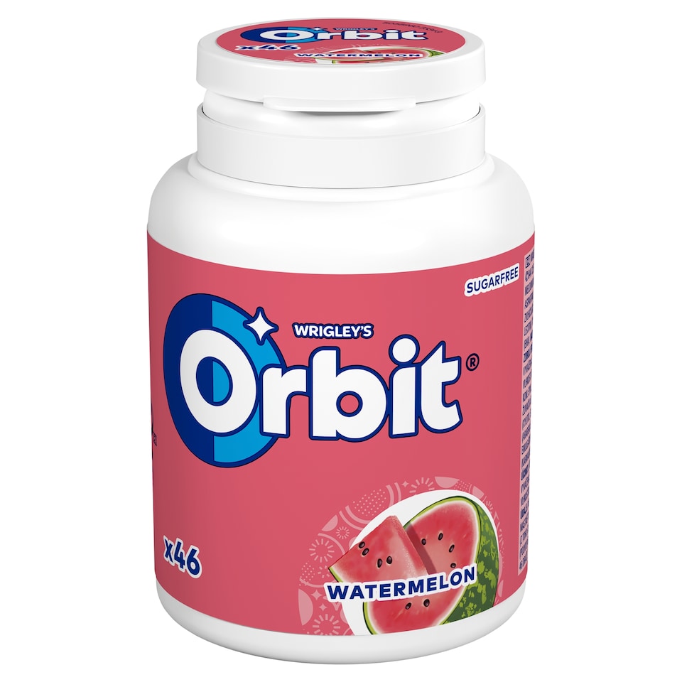 Wrigley's Orbit Chewing Gum Sugar Free Watermelon 46 pcs 64 g