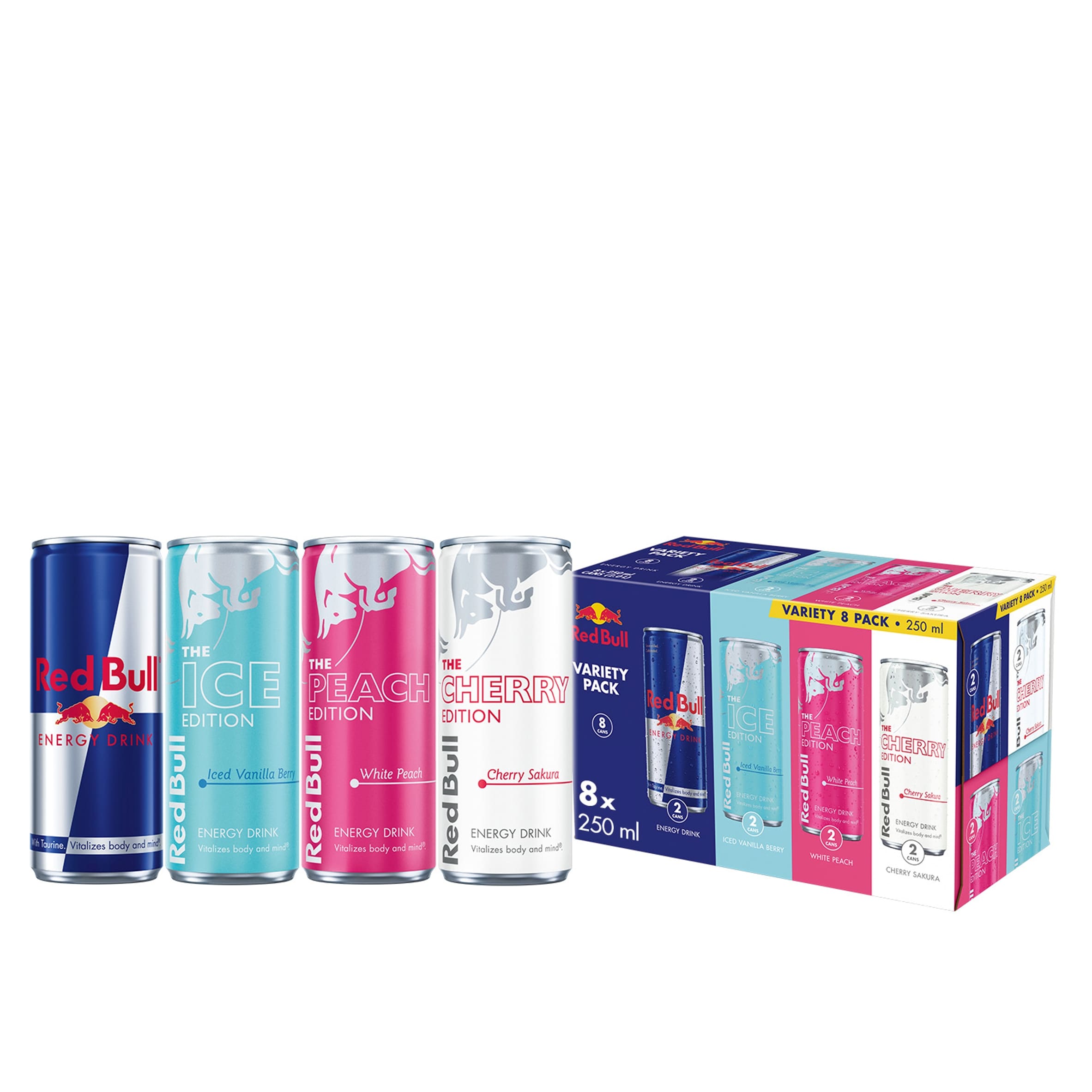 Red Bull Variety Pack Energy Drink 8 x 250ml
