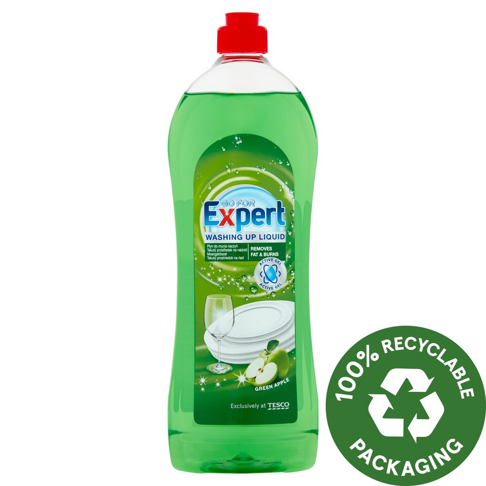 Go for Expert Green Apple Washing Up Liquid 900 ml