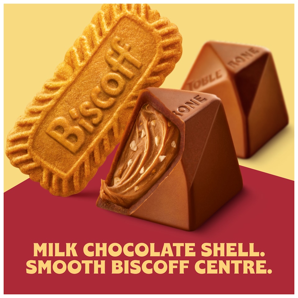 image 1 of TOBLERONE Lotus Biscoff Dimond TRUFFLES 180G