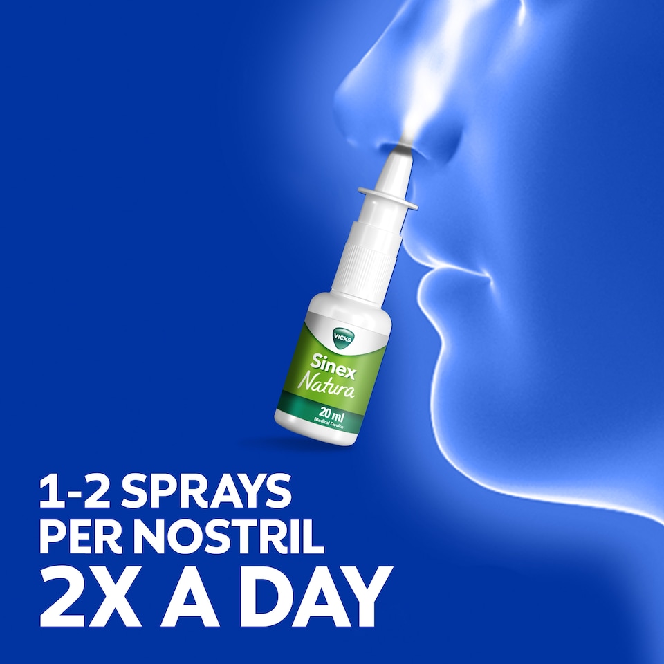 image 1 of Vicks Sinex Natura Nasal Spray 20ML