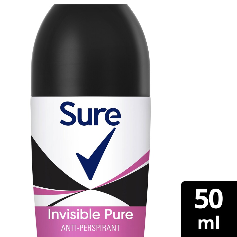 image 1 of Sure Women Invisible Pure 48h Antiperspirant Deodorant Roll On 50ml
