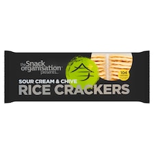 The Snack Organisation Rice Crackers - Sour Cream & Chive 100g