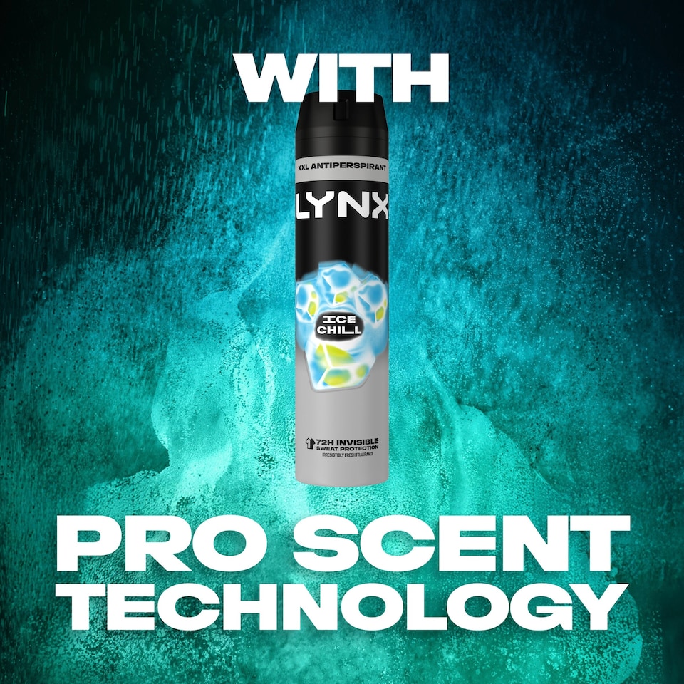 image 1 of Lynx Ice Chill 72h Antiperspirant Deodorant for Men 250ml