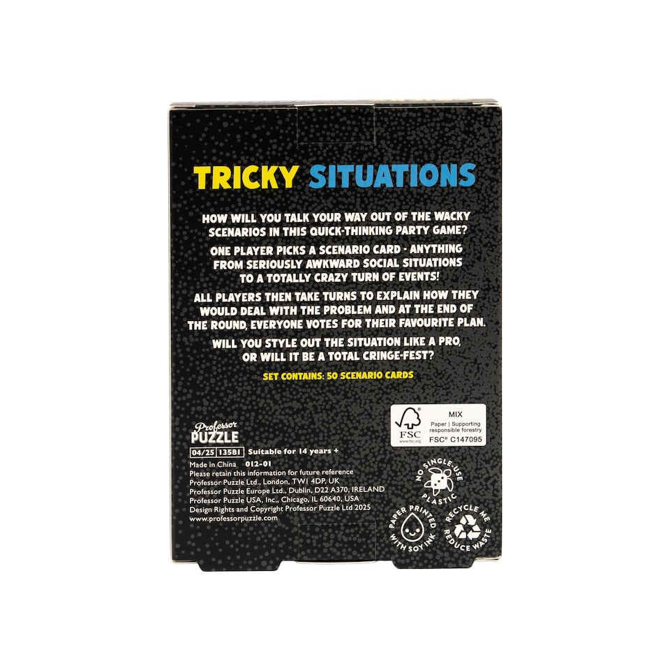 image 1 of Professor Puzzle Tricky Situations Game Christmas Gift