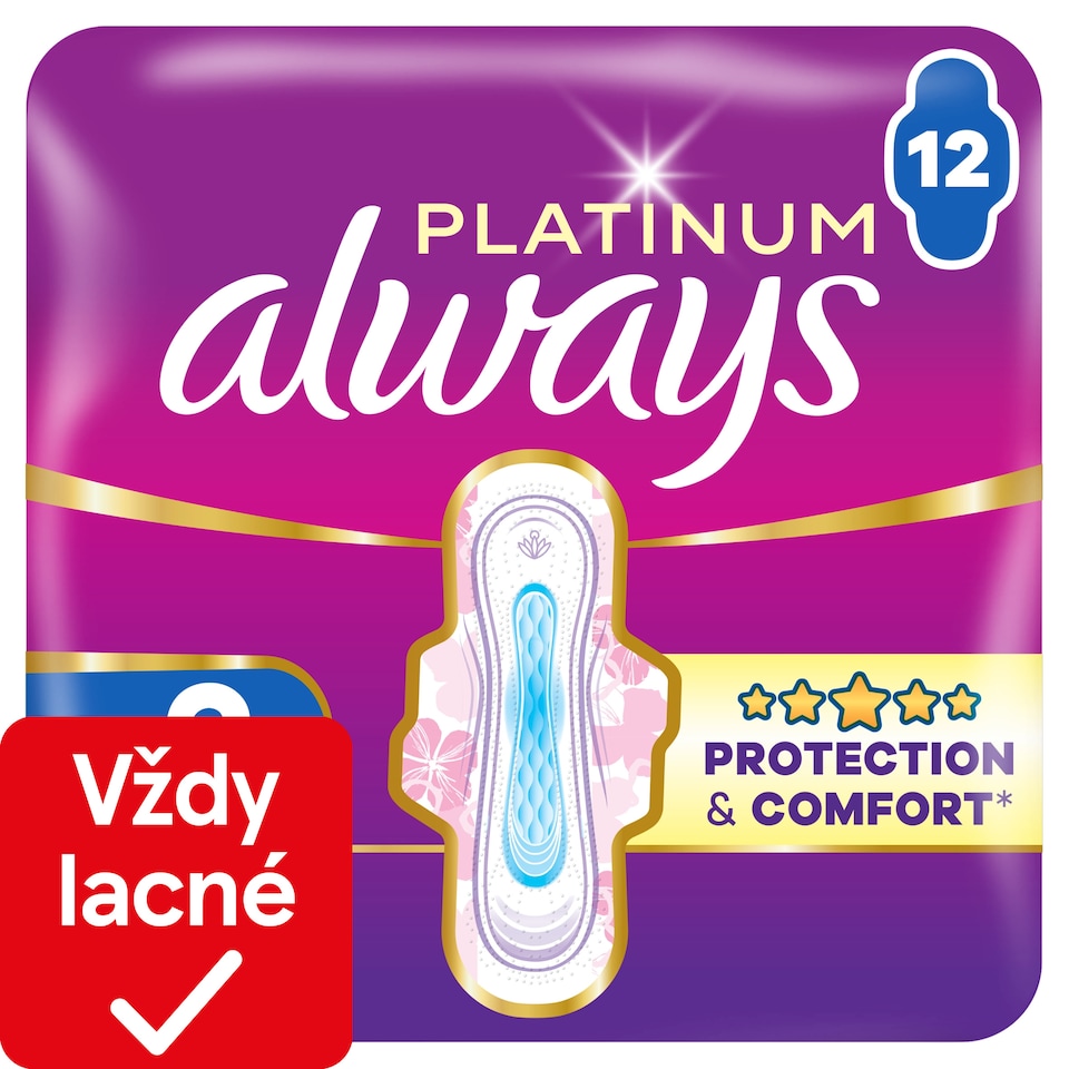 image 1 of Always Platinum Sanitary Towels Super Extra (Size 3) 12 Pads
