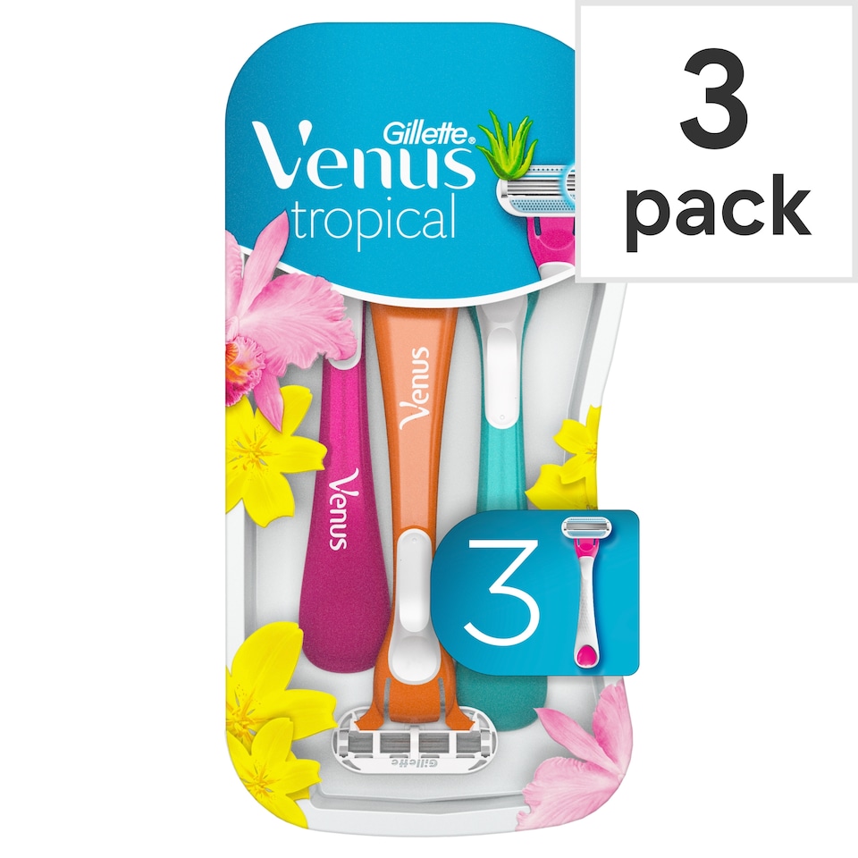 image 1 of Gillette Venus Tropical Women's Disposable Razors 3 Pack