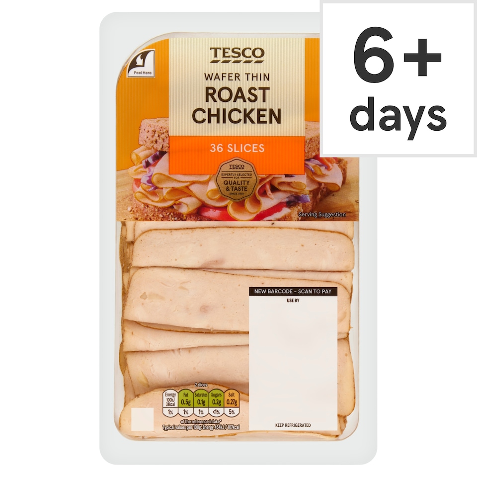 Tesco Wafer Thin Roast Chicken Slices 400g