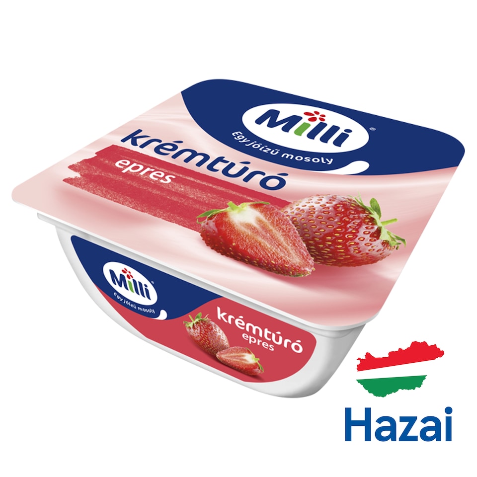 Milli Creamy Cottage Cheese Dessert with Strawberry 90 g