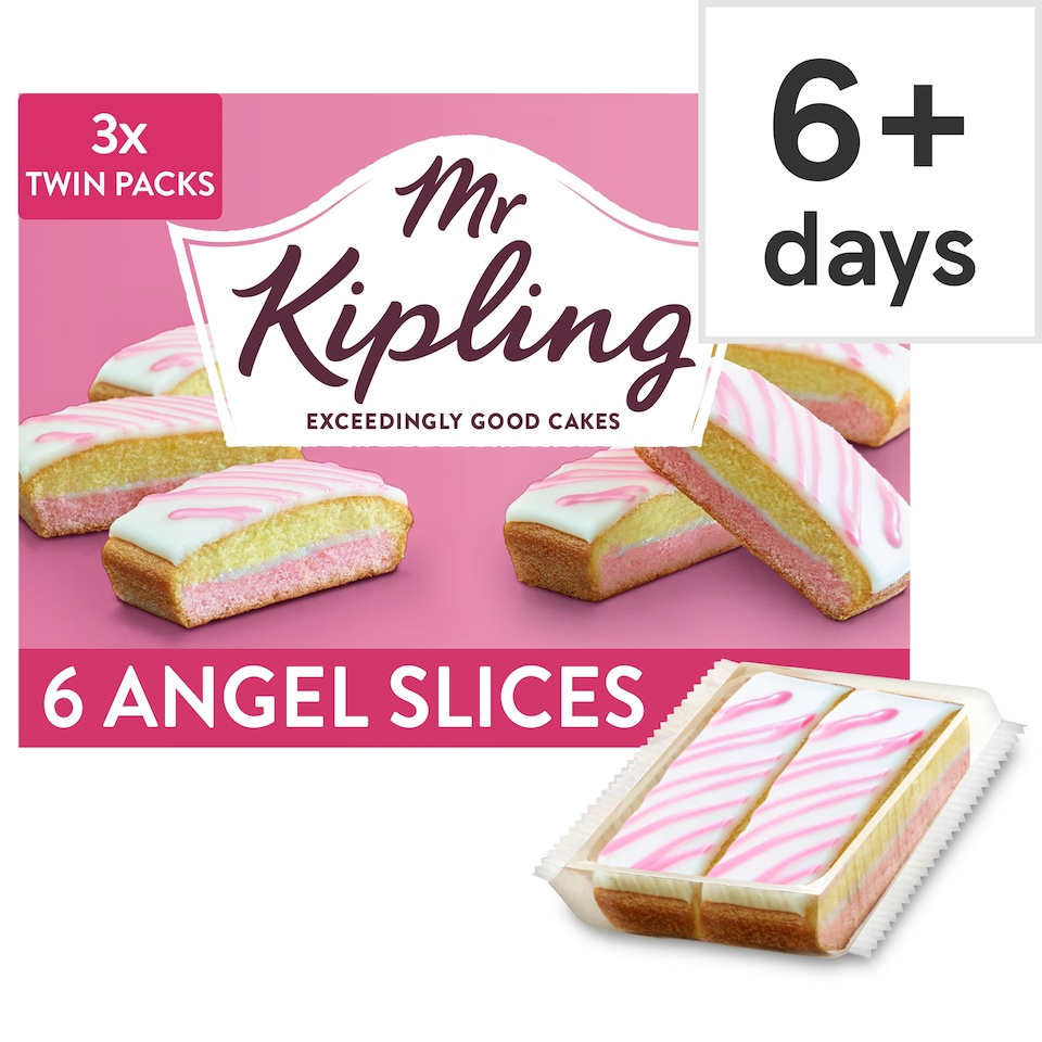 image 1 of Mr Kipling Angel Slices Vanilla Cake 6 Pack