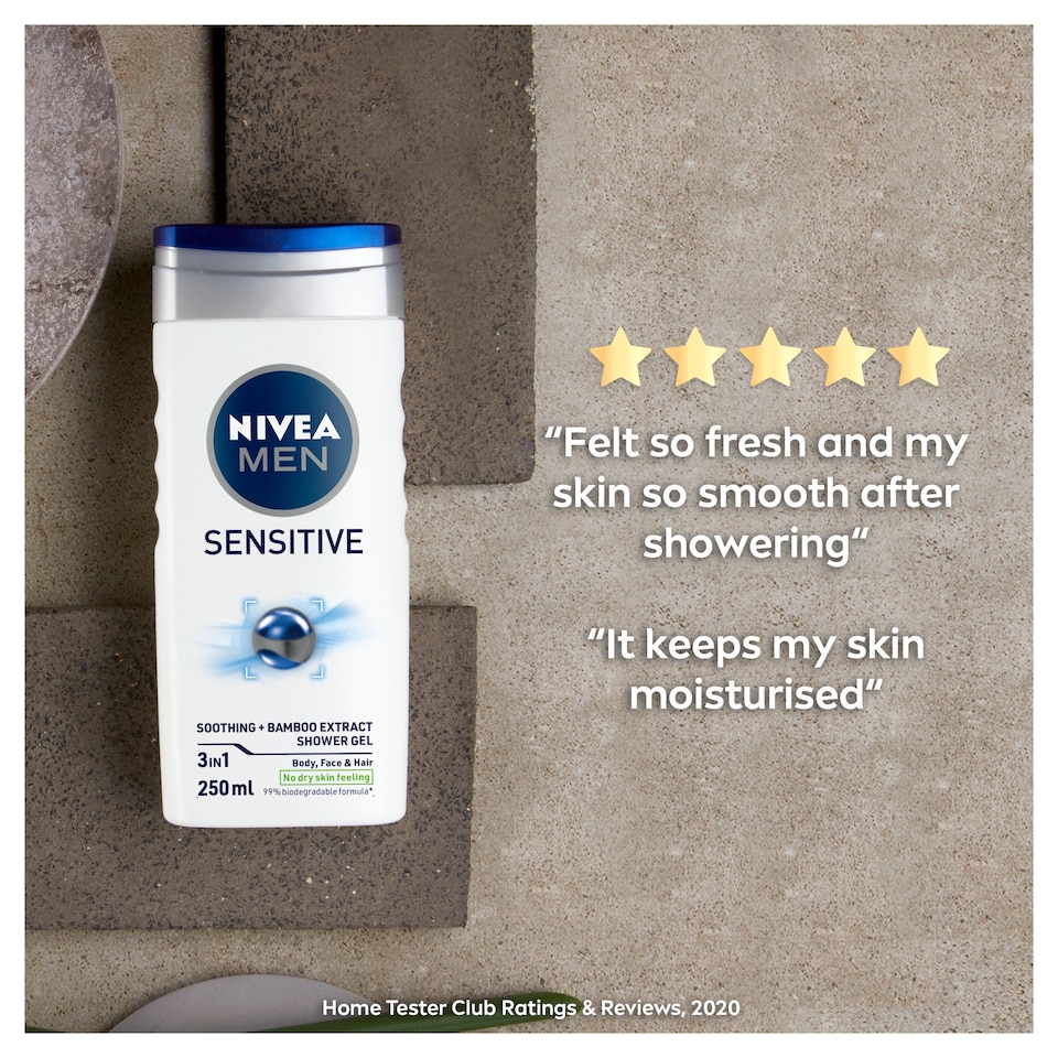 image 1 of NIVEA MEN Sensitive Shower Gel 250ml