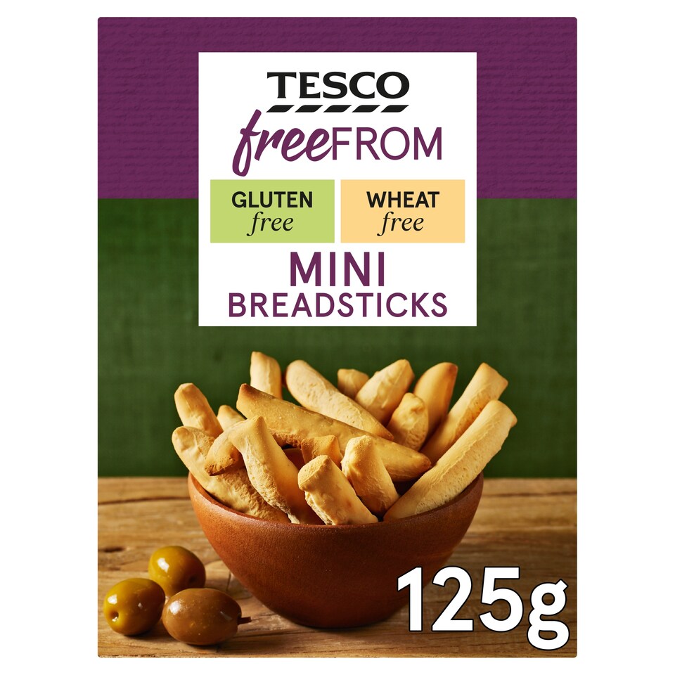 Tesco Free From Mini Breadsticks 125G