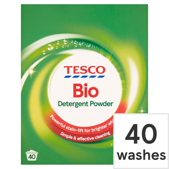 Tesco Bio. Laundry Powder 40 Wash 2.6 Kilograms Tesco Groceries