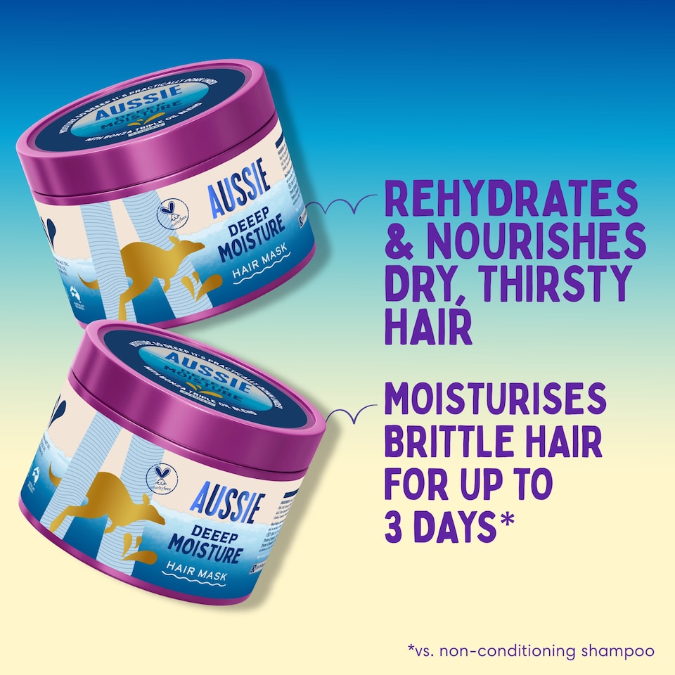 image 1 of Aussie Deep Moisture Hair Mask 500Ml
