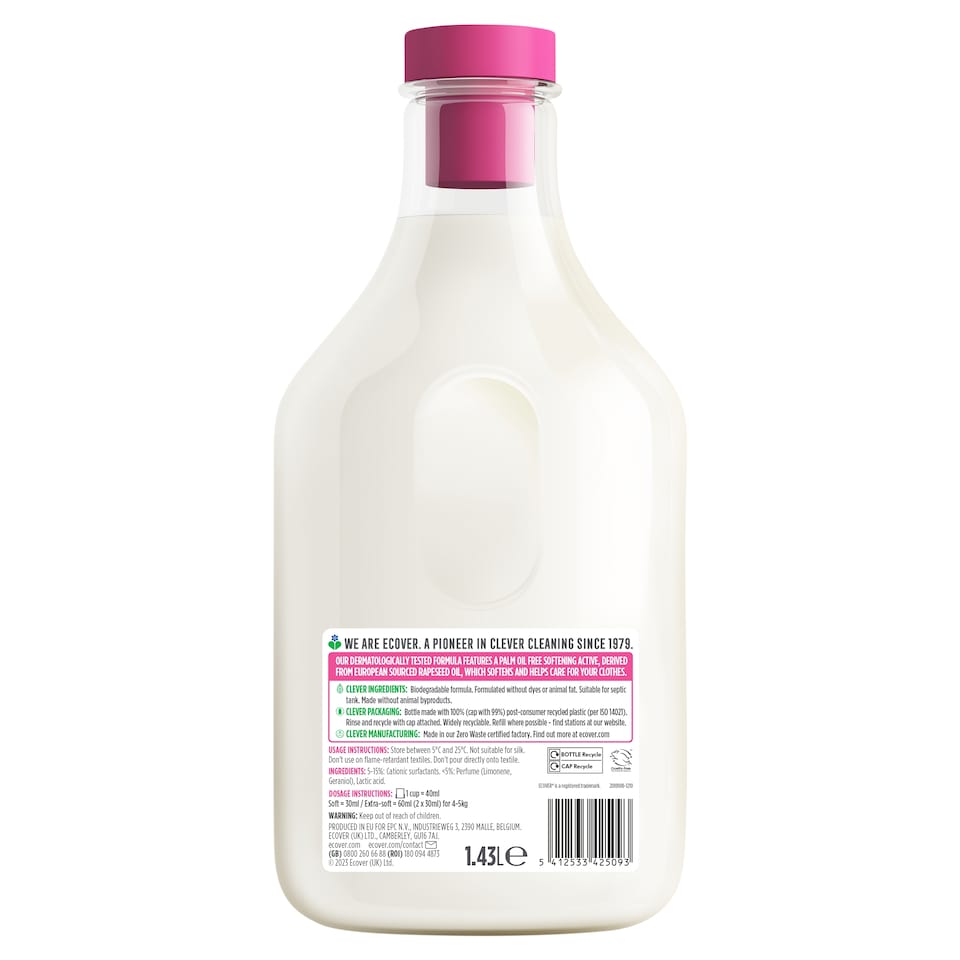 image 1 of Ecover Fabric Softener - Apple Blossom & Almond 47 Wash 1.43L
