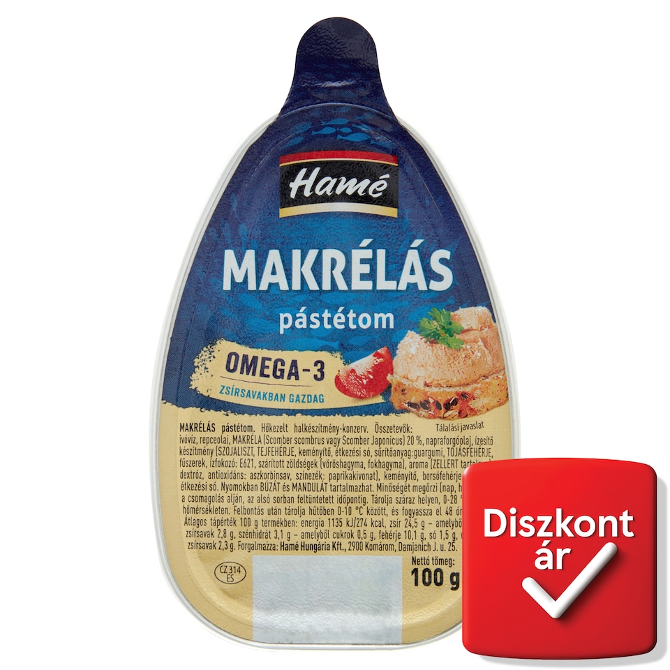 Hamé makrélás pástétom 100 g