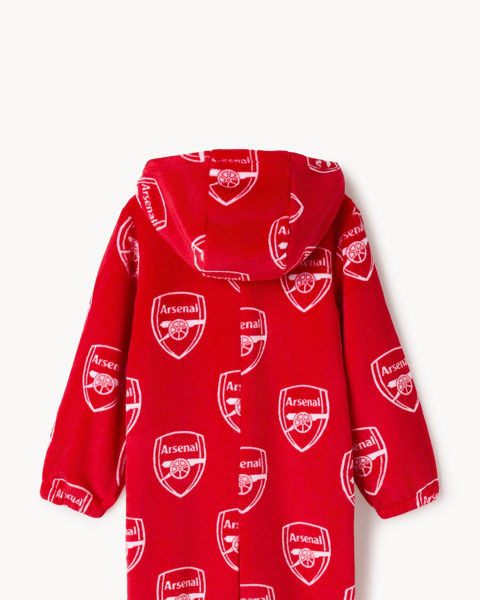 image 1 of Arsenal Fleece Onesie in Red