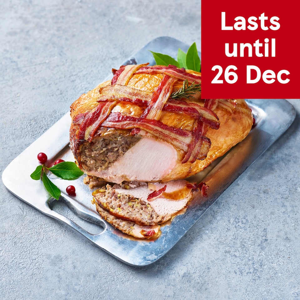 14. Tesco Finest British Free Range Bronze Turkey Crown with a Pork, Cranberry & Chestnut Stuffing Large 2.36-2.9kg (Serves 10-12)