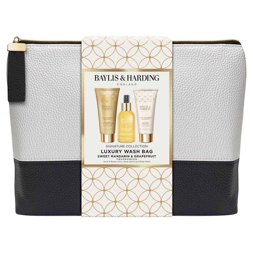 image 1 of Baylis & Harding Sweet Mandarin & Grapefruit Luxury Wash Bag Gift Set