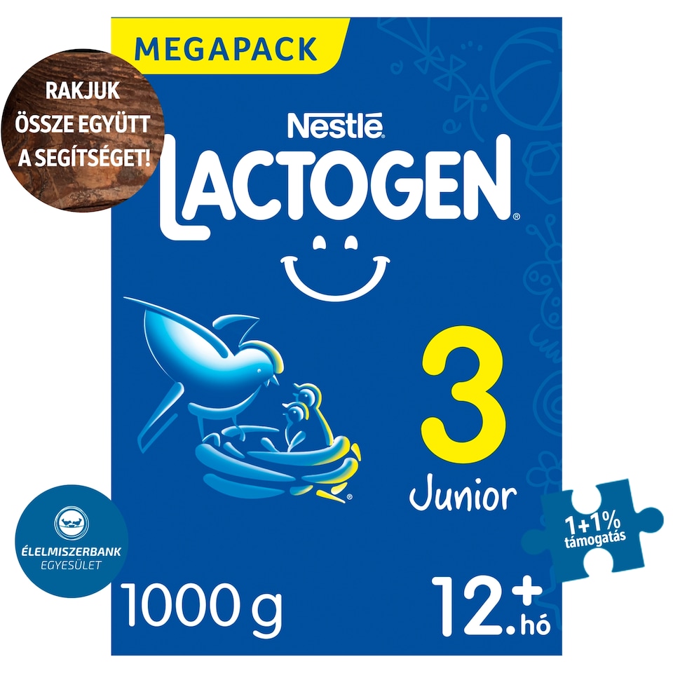 Lactogen 3 Junior Milk-Based Breast-Milk Supplement 12.+ Months 2 x 500 g (1000 g)