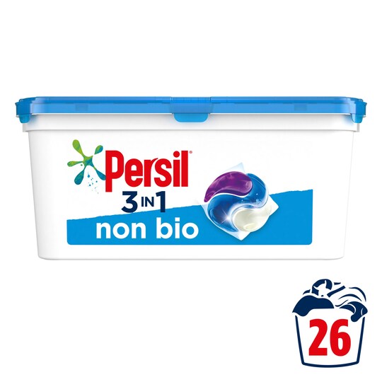 Persil 3 In 1 Non Biological Capsules 26 Capsules 702G Tesco Groceries Persil 3 In 1 Non Biological Capsules 26 Capsules 702G Tesco Groceries