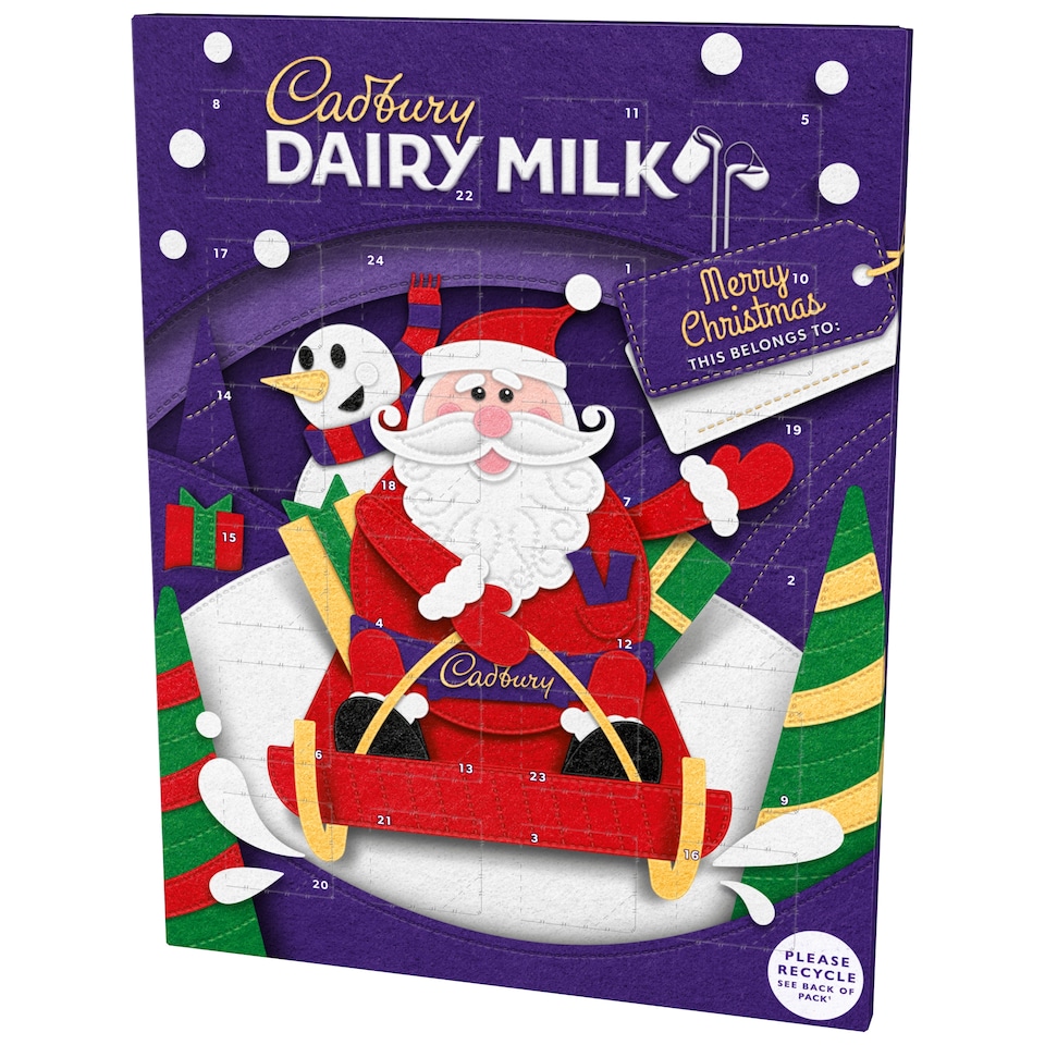 image 1 of Cadbury Dairy Milk Chocolate Xmas Advent Calendar 90g